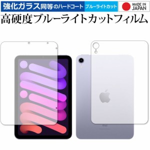 Apple iPad mini 6th 両面(wifi) 保護 フィルム 強化ガラス と 同等の 高硬度9H ブルーライトカット クリア光沢 メール便送料無料