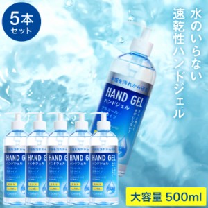 ●ギフト ハンドジェル 500ｍL×５本セット アルコール除菌 洗浄タイプ 送料無料 TOAMIT 東亜産業