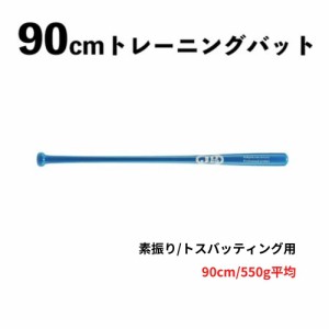 90cm トレーニングバット 550g　竹　BPBTSS90550 硬式・軟式兼用　素振り/トスバッティング用 ブルー