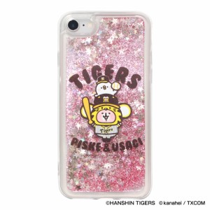 【アウトレット】阪神タイガースグッズ カナヘイの小動物コラボ グリッターiPhoneクリアケース