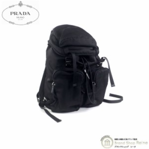 中古 PRADA プラダ ナイロン リュック バックパック 三角プレート 黒