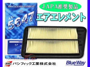 アクティ トラック HA8 HA9 H21/12〜R1/7現在 エアエレメント エアー フィルター クリーナー パシフィック工業 BlueWay AX-5647