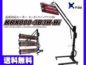 ハイルーフ 対応 カーボン ヒーター 塗装 乾燥機 ワイド 最大地上高2600 KRX800-3B3H-Hi 国産 代引き不可 K-ing 受注生産 法人のみ配送