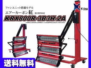 エアーカーボン ヒーター ファンユニット 2基 塗装 乾燥機 KRX800R-3B3H-2A 国産 代引き不可 K-ing 受注生産 法人のみ配送