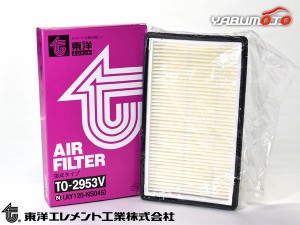 マーチ K13改 エアエレメント エアー フィルター クリーナー 東洋エレメント NISMO S (5MT)のみ適合 TO-2953V H25.12〜