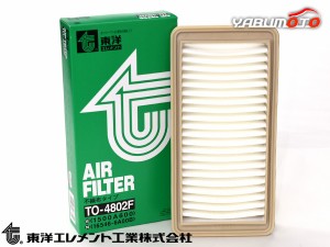 eKカスタム eKワゴン B11W エアエレメント エアー フィルター クリーナー 東洋エレメント TO-4802F H25.05〜H31.04