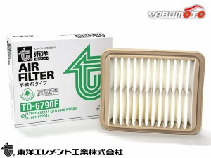 ミラ ミラジーノ L700S L710S エアエレメント エアー フィルター クリーナー 東洋エレメント ターボ車 TO-6790F H10.10〜H16.10