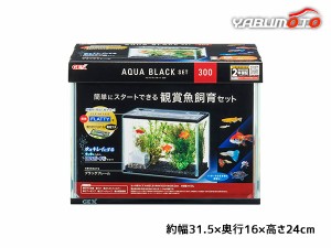 アクアブラックセット300 簡単にスタートできる観賞魚飼育セット 観賞魚用品 水槽 セット水槽 GEX