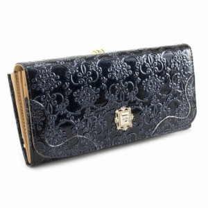 アナスイ 財布 長財布 がま口財布 紺系 ANNA SUI 310491-84 レディース 婦人