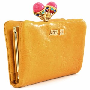 アナスイ 財布 二つ折り財布 がま口財布 マスタード ANNA SUI 316102-65 レディース 婦人 ギフト 定番 彼氏 彼女 プレゼント