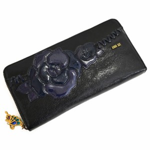 アナスイ 財布 長財布 ラウンドファスナー 黒(ブラック) ANNASUI 316331-10 レディース 婦人 ギフト 定番 彼氏 彼女 プレゼント