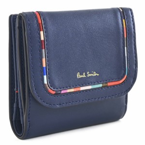 ポールスミス 財布 二つ折り財布 青(ブルー) Paul Smith bpw283-31 レディース 婦人 ギフト 定番 彼氏 彼女 プレゼント