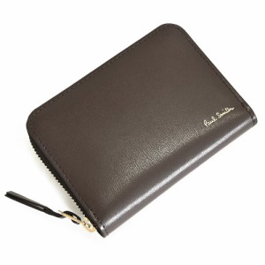 ポールスミス 財布 小銭入れ コインケース パスケース ラウンドファスナー チョコ Paul Smith psc301-71 メンズ 紳士 ギフト 定番 彼氏 