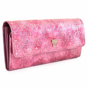 アナスイ ローズハート 財布 長財布 ピンク/ワイン系 ANNA SUI 316910-93 レディース 婦人 ギフト 定番 彼氏 彼女 プレゼント