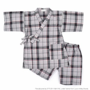 LAURA ASHLEY 甚平(男の子) Highland check ジュニア キッズ 甚平 甚兵衛 ジンベイ ジンベエ じんべえ 綿100% 子供 夏祭り 部屋着 花火大