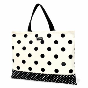 decor PolkaDot レッスンバッグ リバーシブル polka dot large(twill・white)xpolka dot small(twill・black) 子供用 手提げバッグ お稽