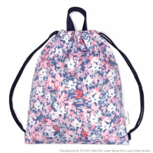 LAURA ASHLEY ナップサック キルティング Floret 子供用 ナップサック 巾着 体操着入れ 小学生 子供 キッズ お着替え袋 おしゃれ N045650