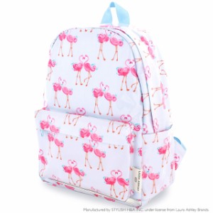 LAURA ASHLEY リュックサック(チェストベルト付き) Pretty Flamingo 子供用 小学生 キッズ 通園リュック 子供 かわいい 遠足リュック バ