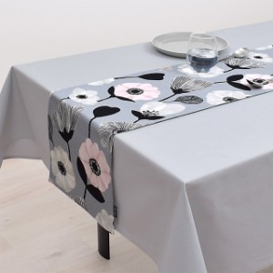 テーブルランナー・テーブルセンター (30cm×210cm) リバーシブルタイプ 綿100% ノルディックガーデン 北欧 モダン 洗濯 織物 食卓 ギフ