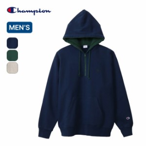 Champion チャンピオン フーデッドハーフジップスウェットシャツ