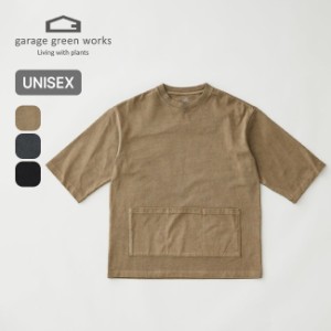 garage green works ガレージグリーンワークス ドツメハーフスリーブスモックTEE