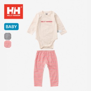 HELLY HANSEN ヘリーハンセン マイファーストHHボーダープリントロンパースセット【ベビー】