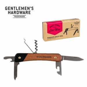 Gentlemens Hardware ジェントルマンハードウェア ペンナイフマルチツールウッドハンドル＆チタン仕上げ