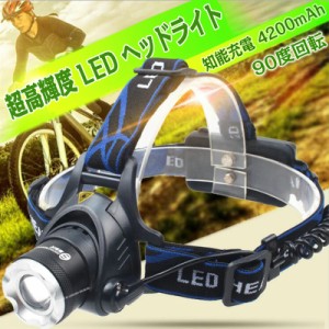 [特価販売] [送料無料] ヘッドライト LED ヘッドランプ 防水 送料無料 USB充電式 センサー点灯 電池付属 ヘッドランプ LED IP65 高輝度 3