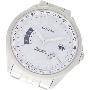 CITIZEN 逆輸入 CB0011-51A シチズン 日本製 エコドライブ 電波時計 10気圧防水 ワールドタイム メンズ 腕時計 サファイアガラス ホワイ