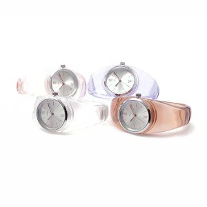 レディース ウォッチ ASS153 クリア バングル  レディス 腕時計 日本製ムーブ使用 おしゃれ かわいい 見やすい 軽量 アクリルベルト クリ