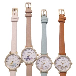 可愛い腕時計 レディース腕時計 アニマル ピクチャー デザイン 革ウォッチ ASS155 かわいい腕時計 キッズウォッチ 可愛い 動物 小鳥 犬 