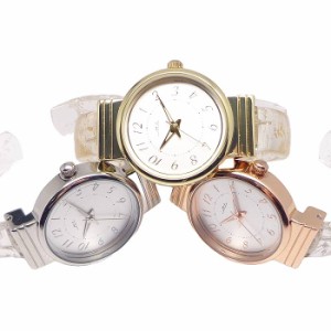 レディース ウォッチ ST282 箔 クリア バングル  レディス 腕時計 日本製ムーブ使用 おしゃれ かわいい 見やすい 軽量 箔フレーク プラス