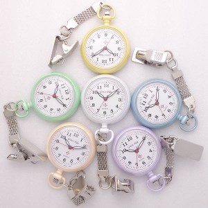 ナース ウォッチ Nurse Watch NW240 キーホルダー かわいい 時計 懐中時計 おしゃれ バッグチャーム レディース 便利 看護師 クリップ 機