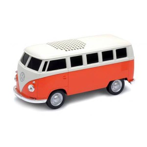 車型 Bluetooth ブルートゥース スピーカー 1963 Volkswagen T1 Bus Orange フォルクスワーゲン T1 バス オレンジ ポータブル スピーカー