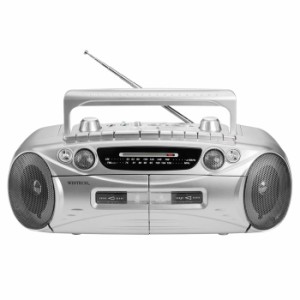 ダブルラジカセ WCT-2 WINTECH Ｗラジカセ カセットｘ2 ラジオ AM FMラジオ AC 単1電池×6本電源 ダブルカセットデッキ ラジオ プレーヤ