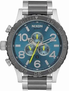 ニクソン NIXON 51-30 CHRONO クオーツ メンズ クロノ 腕時計 A083-2304　ガンメタル/アクアサンレイ 