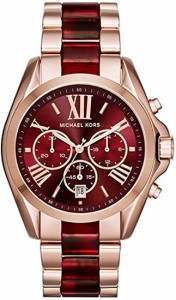 Michael Kors マイケルコース 腕時計ユニセックス ブラッドショー  MK6270 ワインレッド 2トーンクロノグラフ