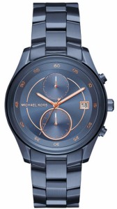 マイケルコース Michael Kors　 腕時計  ブルー ステンレススチール　レディース　 メンズ クオーツ ネイビー文字盤　MK6468