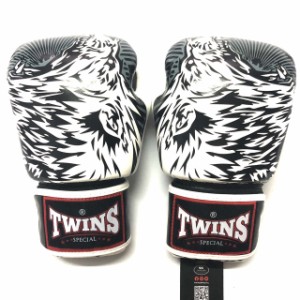 新品 正規 TWINS 本格 ボクシンググローブ 黒白熊 /サイズ選択/8/10/12/14/16/大人用/子供用/ムエタイ/本革製/マジックテープ式