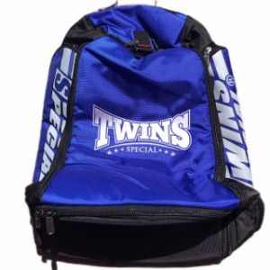 新品 正規 TWINS バッグパック 青 /ボクシング/ムエタイ/大人用/キッズ用/ジュニア/ジムバッグ