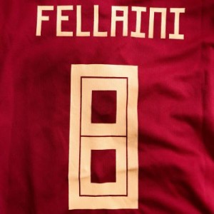 子供用 K029 18 ベルギー FELLAINI*8 フェライニ 赤 ゲームシャツ パンツ付 /サッカー/キッズ/ジュニア/ユニフォーム /上下セットホーム