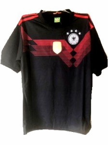 大人用 A115 18 ドイツ OZIL*10 エジル 黒赤 ゲームシャツ パンツ付 /サッカー/チームオーダー/ユニフォーム /上下セット