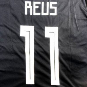 大人用 A115 18 ドイツ REUS*11 ロイス 黒赤 ゲームシャツ パンツ付 /サッカー/チームオーダー/ユニフォーム /上下セット