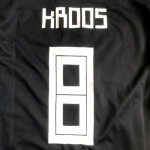 子供用 K115 19 ドイツ KROOS*8 クロース 黒赤 ゲームシャツ パンツ付 /サッカー/キッズ/ジュニア/ユニフォーム/上下セット