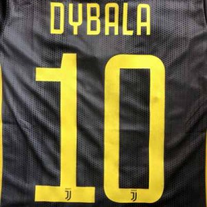 大人用 A116 19 ユベントス DYBALA*10 ディバラ 黒黄 ゲームシャツ パンツ付 /サッカー/チームオーダー/ユニフォーム /上下セット