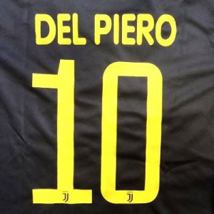 大人用 A116 19 ユベントス DEL PIERO*10 デルピエロ 黒黄 ゲームシャツ パンツ付 /サッカー/チームオーダー/ユニフォーム /上下セット