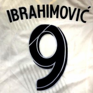 子供用 K038 16 LAギャラクシー IBRAHIMOVIC*9 イブラヒモビッチ 白 ゲームシャツ パンツ付 /サッカー/ユニフォーム /上下セット