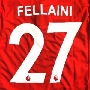 子供用 K008 20 マンチェスター FELLAINI*27 フェライニ 赤 ゲームシャツ パンツ付 /サッカー/キッズ/ユニフォーム /上下セット