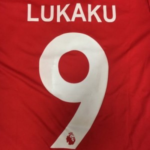 子供用 K008 19 マンチェスター LUKAKU*9 ルカク 赤 ゲームシャツ パンツ付 /サッカー/キッズ/ジュニア/ユニフォーム /上下セット