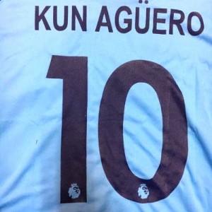 子供用 K068 19 マンチェスターシティ KUN AGUERO*10 アグエロ 水色 ゲームシャツ パンツ付 /サッカー/キッズ/ジュニア/ユニフォーム 